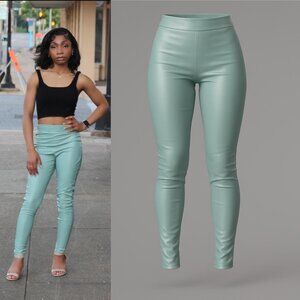 XSmall Mint Pleather Pant